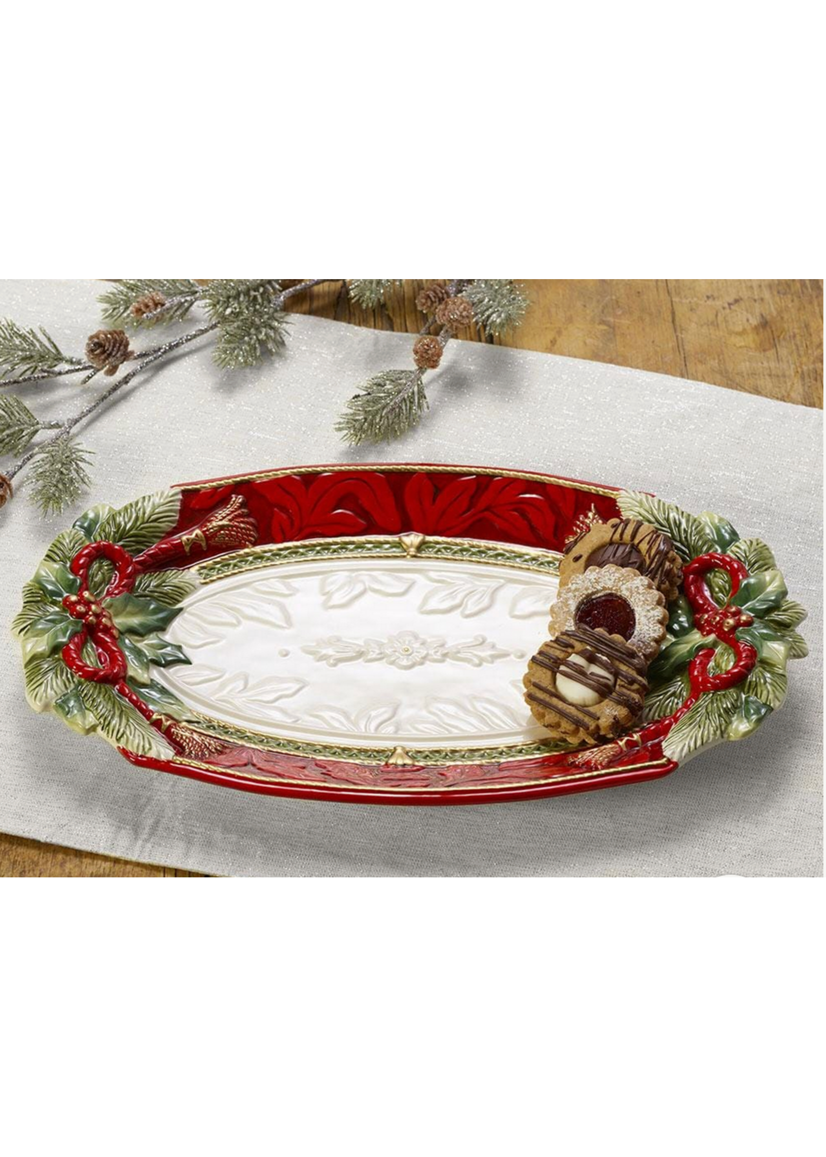Fitz & Floyd Holiday Home Small Platter