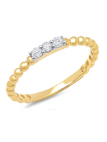 Jordans .15cttw Trio Diamond Beaded Band