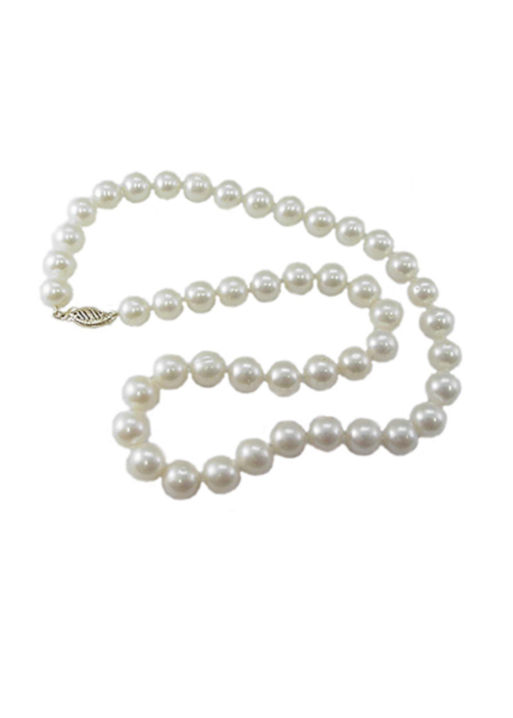 Jordans 9-10mm FW Pearl Necklace 14k