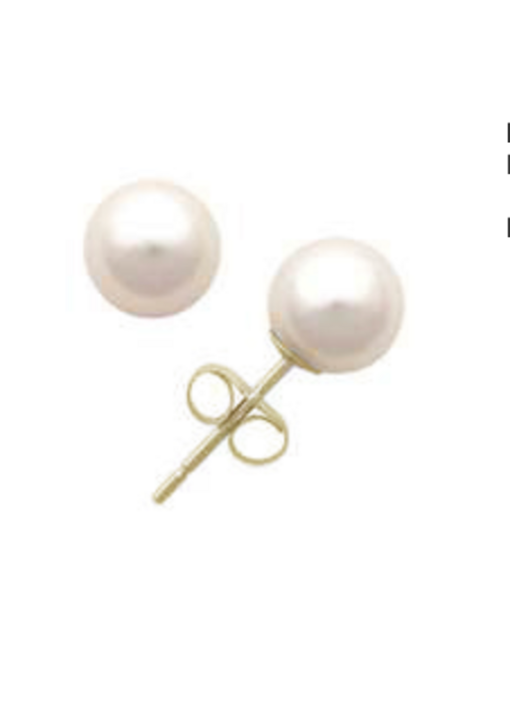 Jordans 10mm FW Pearl Stud 14k
