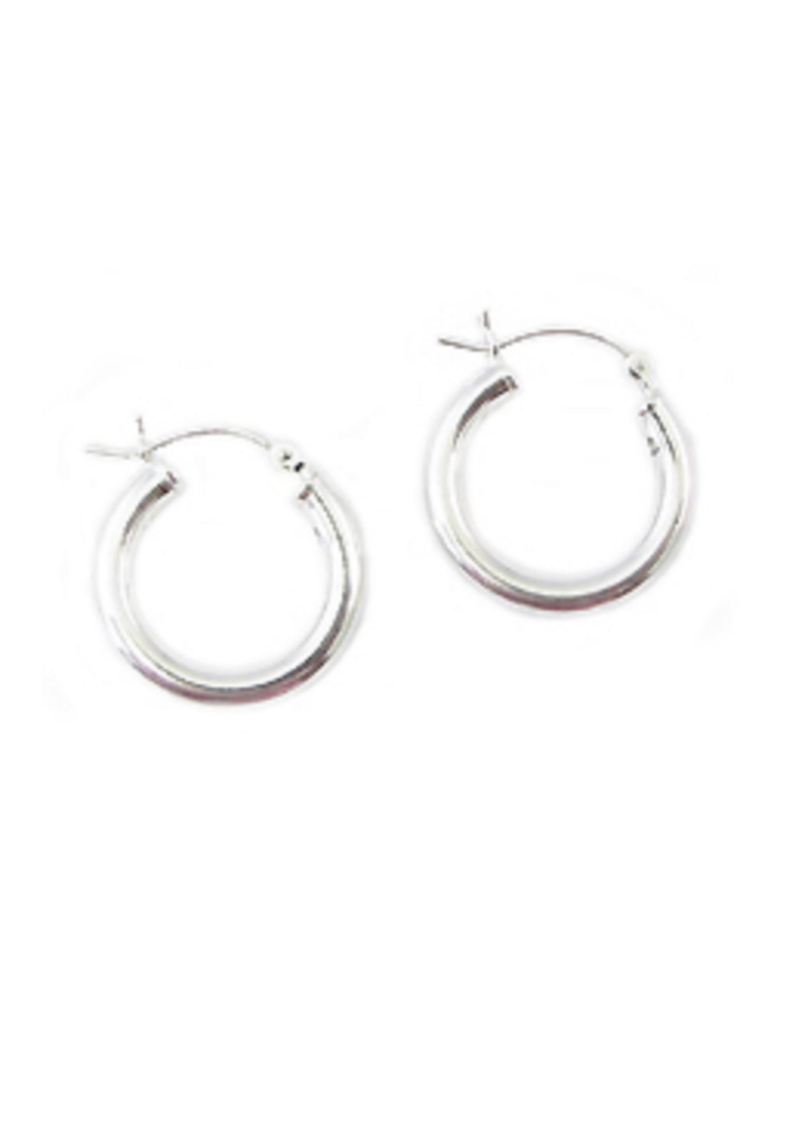 Jordans 3mm Sterling Tube Hoops 20mm