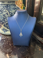 Jordans Radiant Chandelier Diamond Pendant 14k White