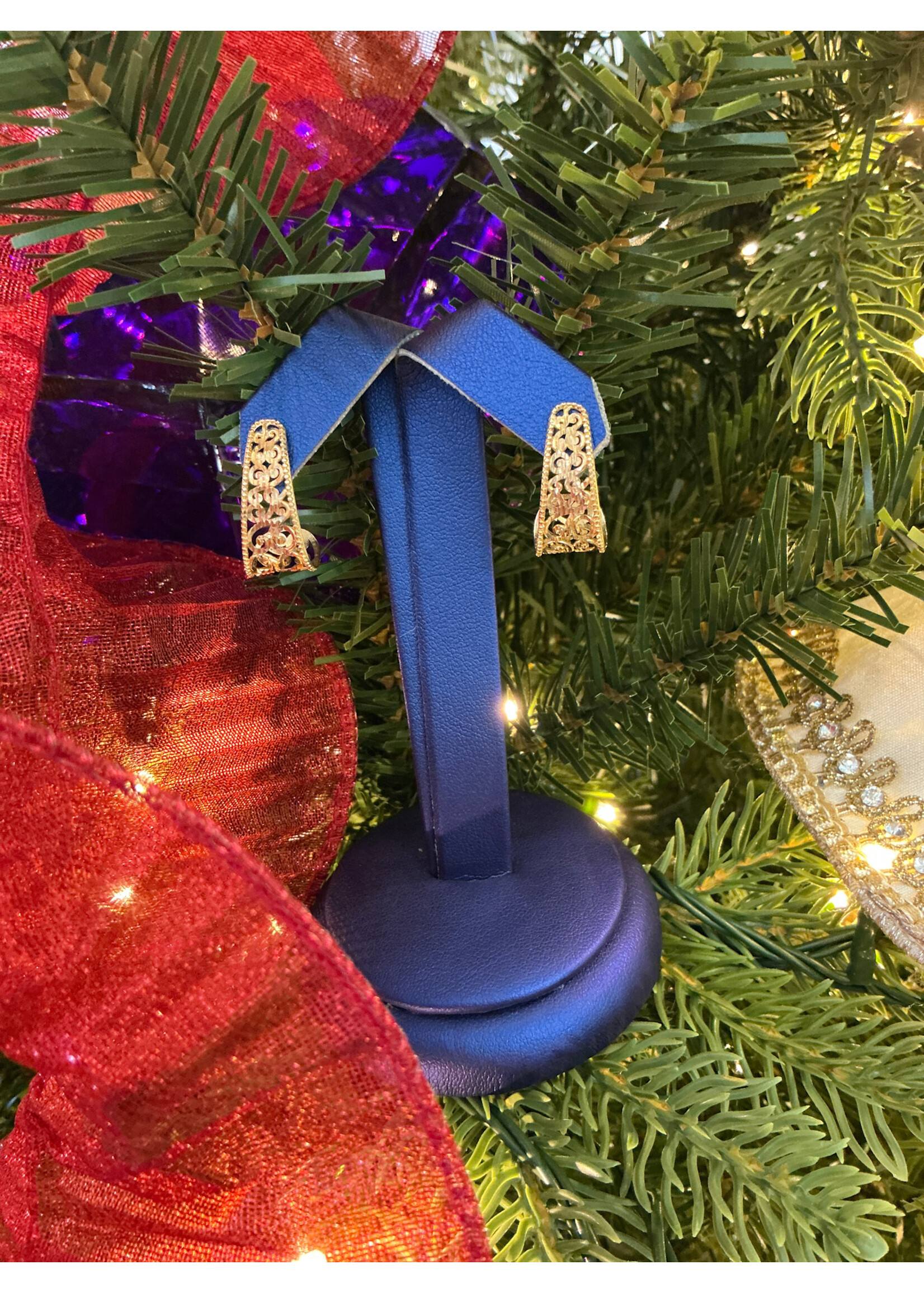 Jordans 14k Scroll Cuff Post Earring