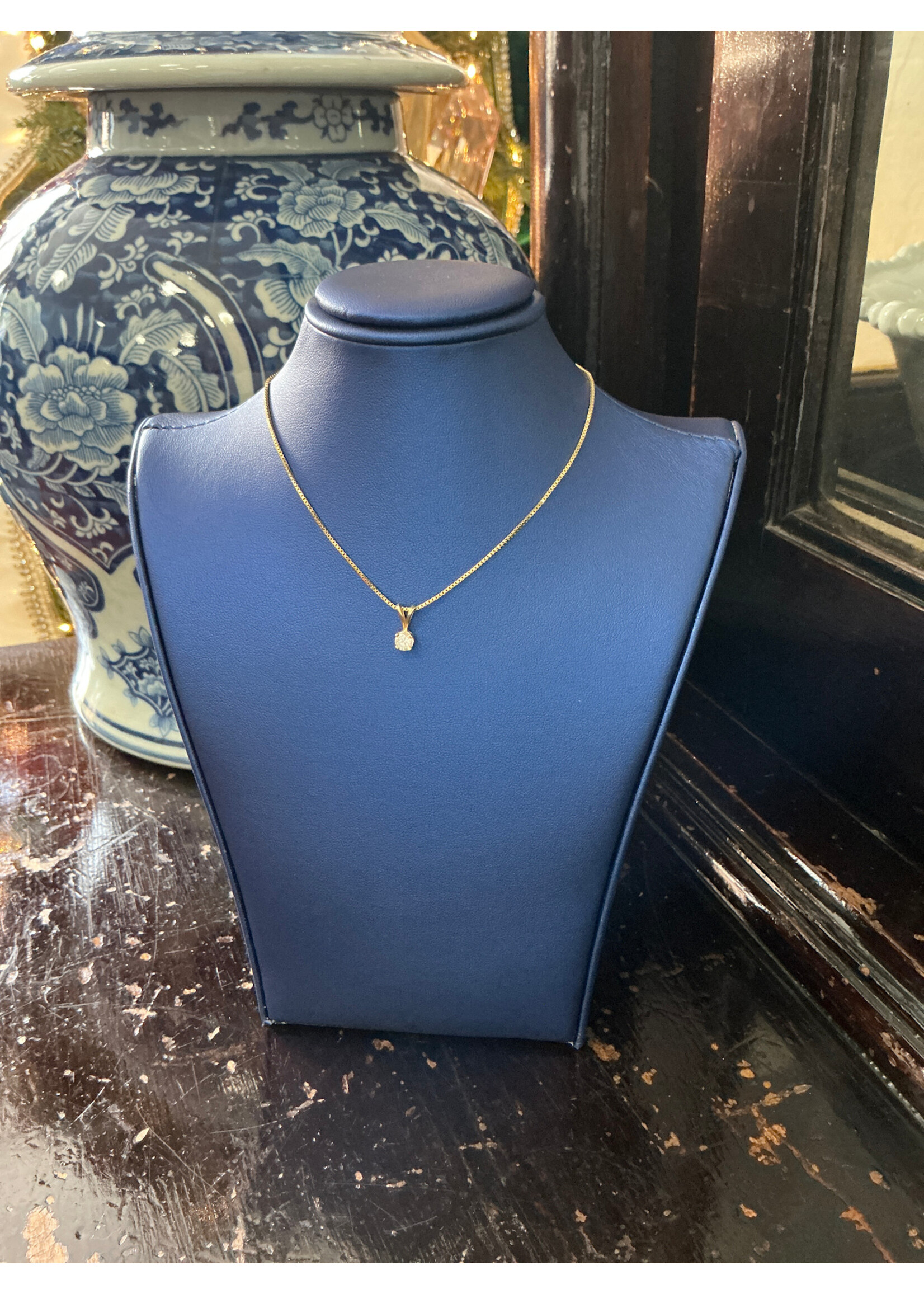 Jordans .35 ct Dia Solitaire Necklace 20 in EZ Box