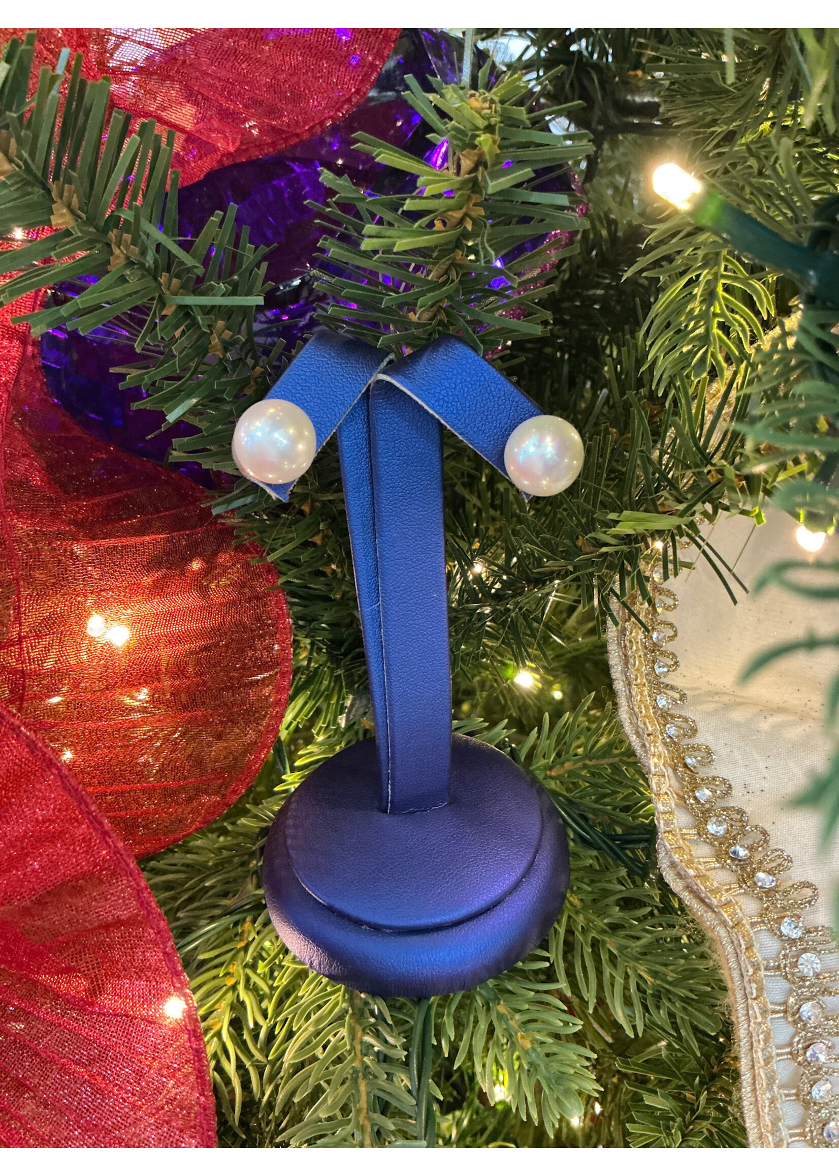 Jordans 12mm EZ Back FW Cultured Pearl AA Quality 14k