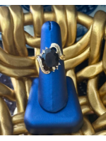 Jordans 14k Oval Smoky Topaz & Diamond Ring