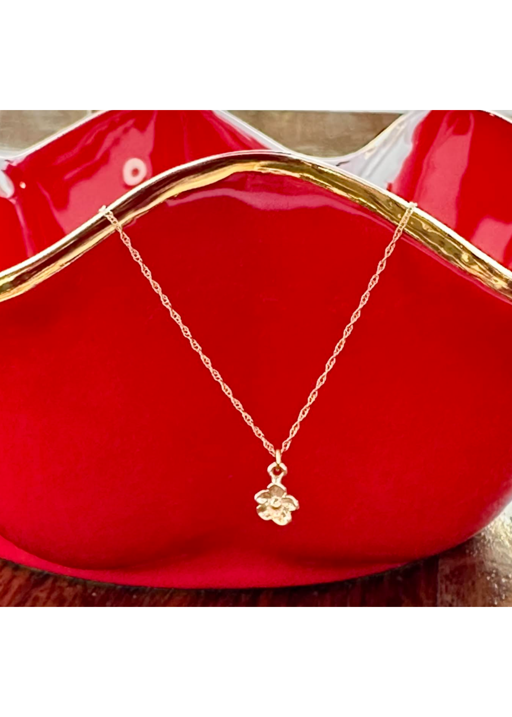 Jordans Forget Me Not 14k Mini Bloom Necklace 18in