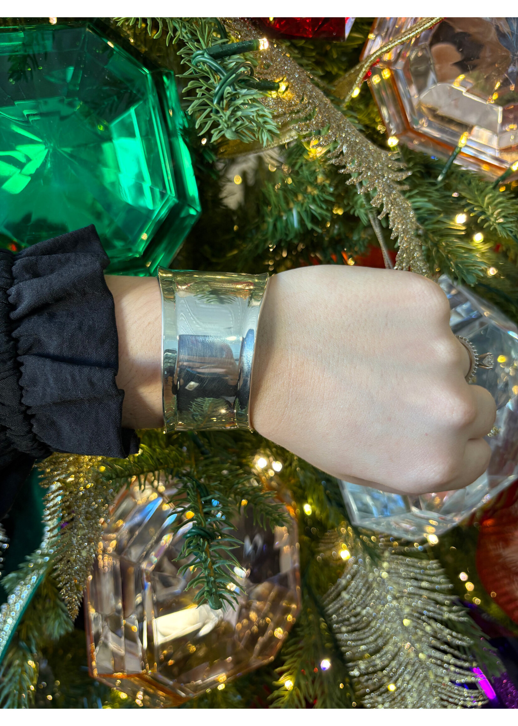 Jordans 30mm Sterling Wave Cuff