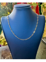 Jordans 3mm Paperclip Adj. Necklace GP