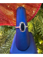 Jordans Sterling Silver Black Onyx Ring sz 9