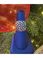 Jordans Sterling Silver Scroll Ring