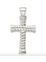 Jordans Sterling Twist Cross Charm