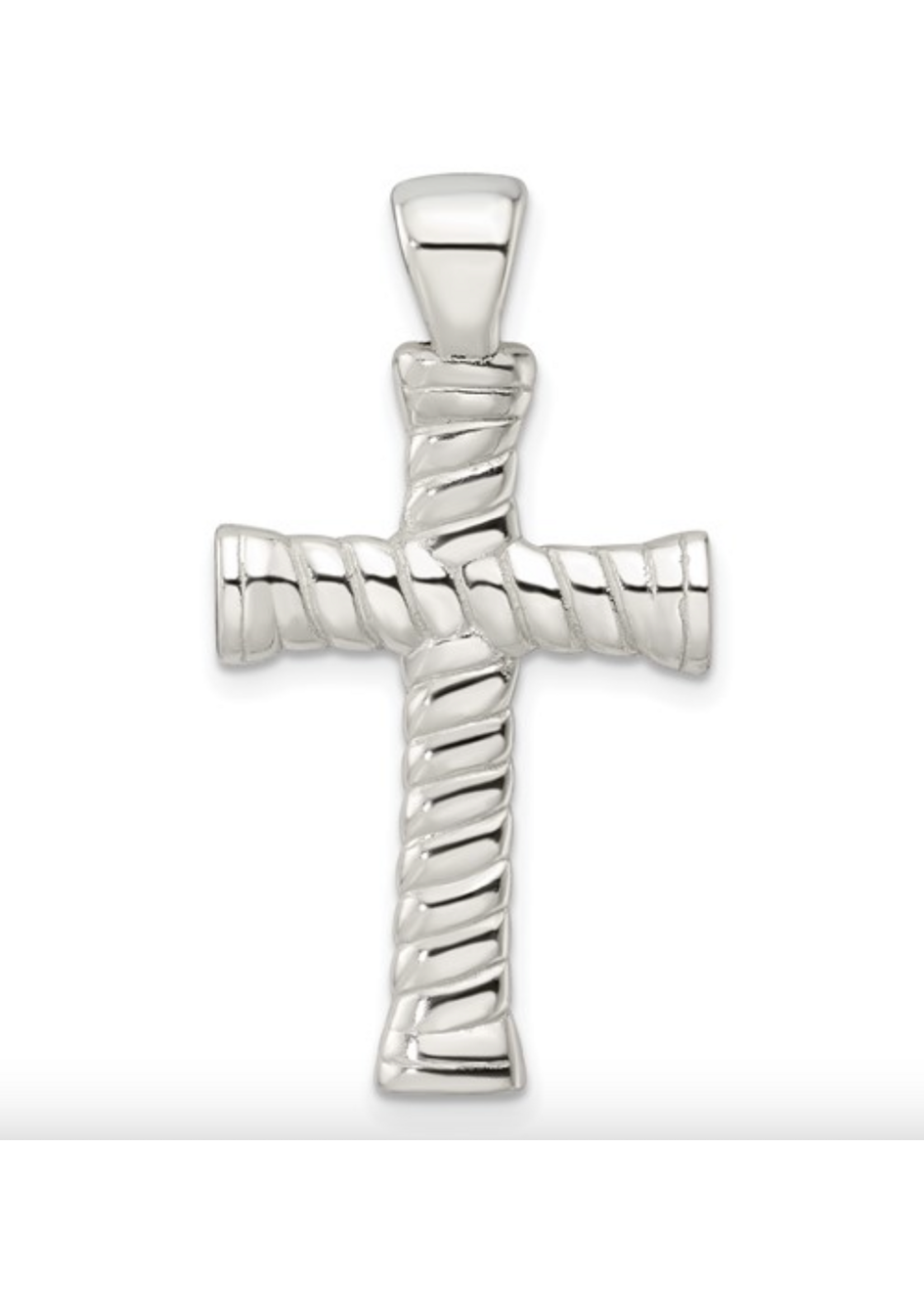 Jordans Sterling Twist Cross Charm