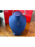 Jordans 10KWG Belle of The Ball Diamond Cross on adj. Sparkle Cable