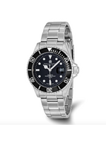 Charles Hubert Stainless Steel Black Dial Watch