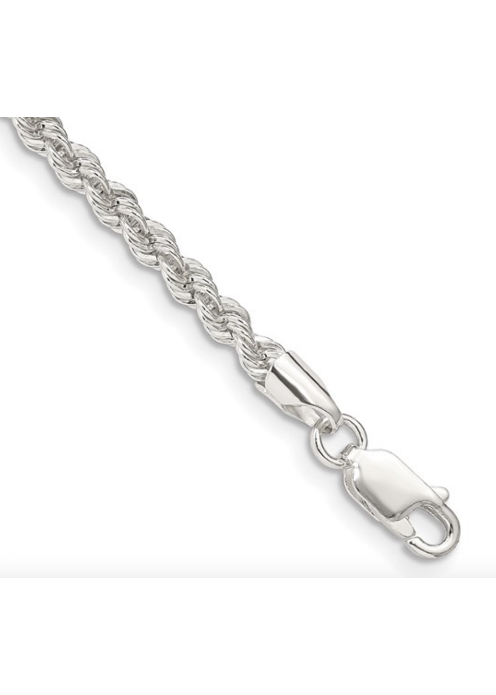 Jordans Solid Sterling 3mm Rope Chain 16in