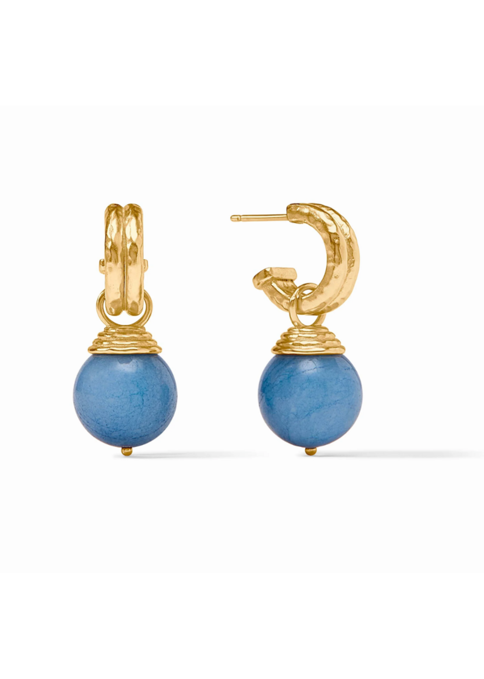 Julie Vos Bonbon Hoop and Charm Aqua Aura