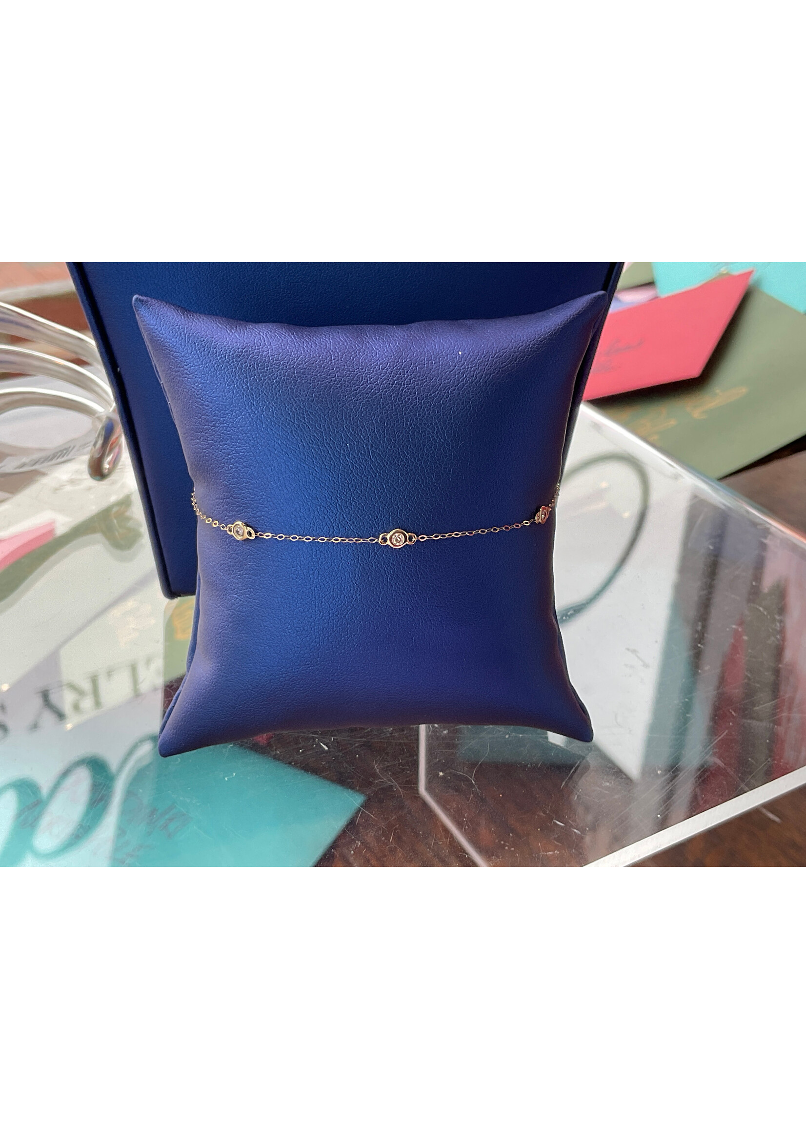 Jordans .15cttw Diamond by the Yard 14k Bracelet