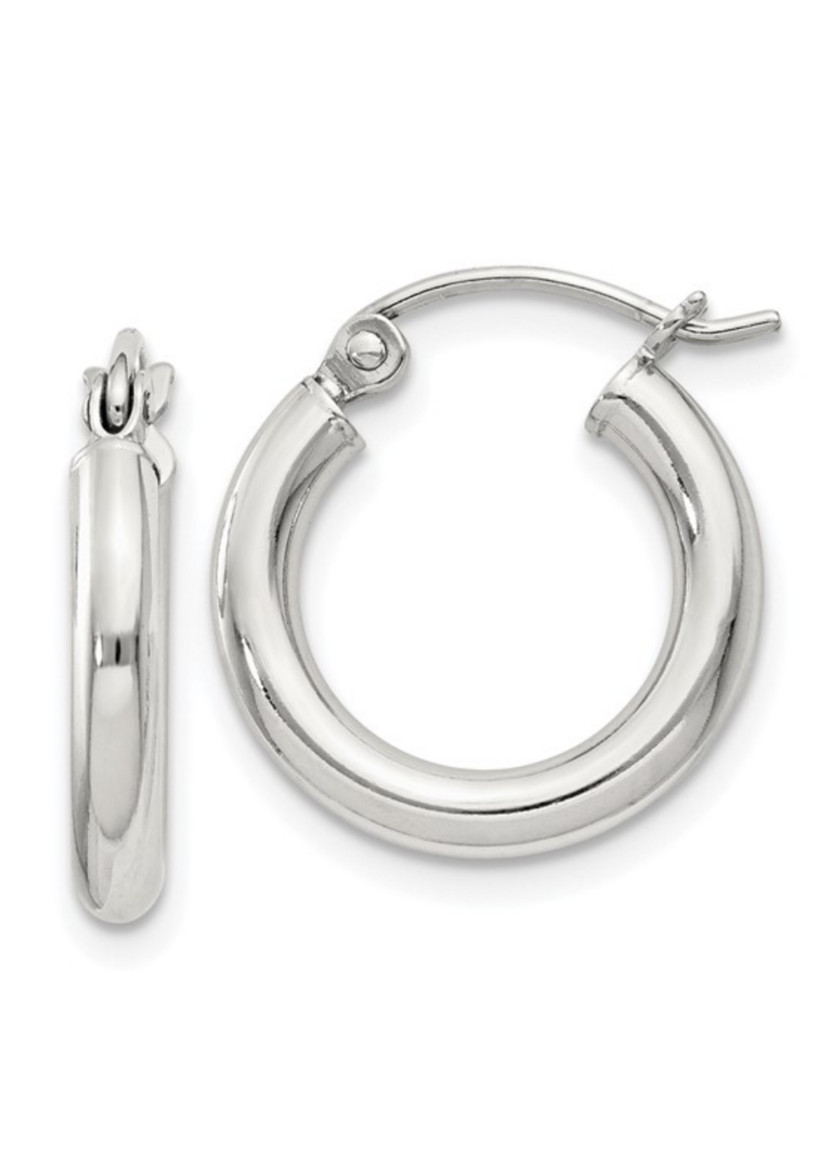 Jordans 2.5mm Sterling Tube Hoops 17mm