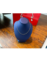 Jordans 1.3mm 14k Spiga Station Necklace 18in