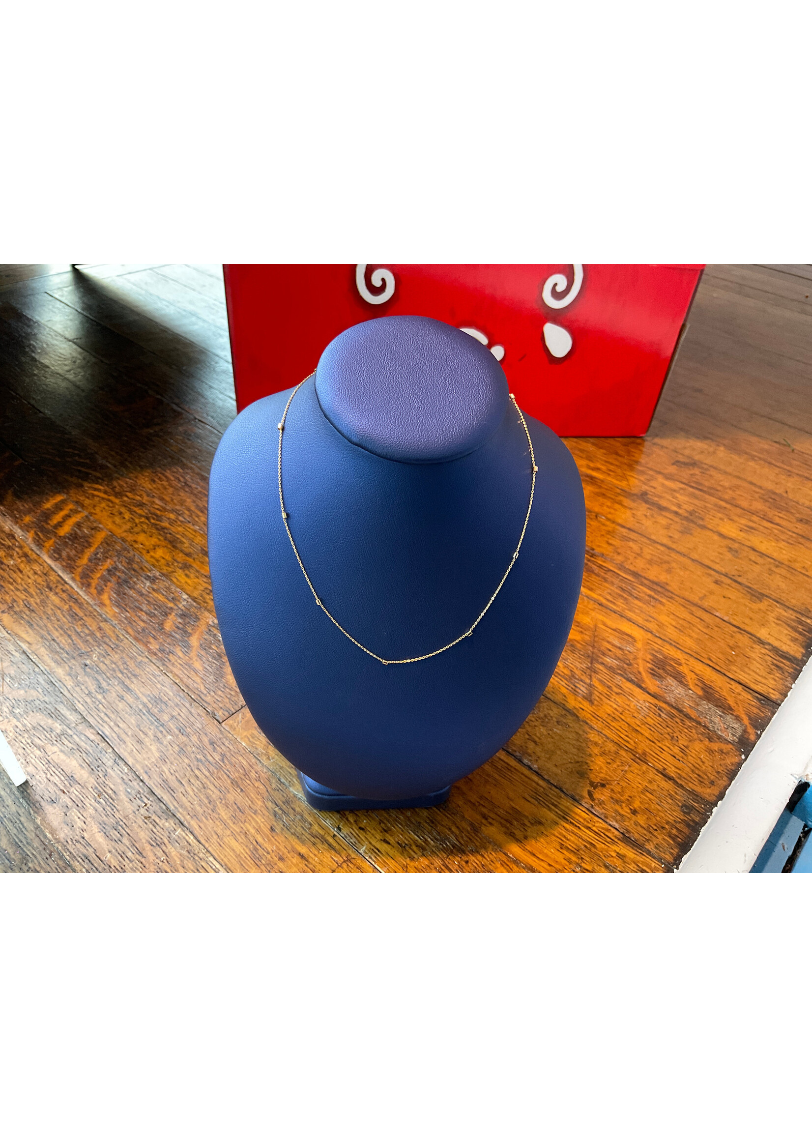 Jordans 14k Dainty Station Necklace 18inch