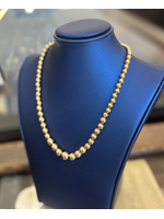 Jordans 14k 7-3mm Graduated Estate Add-A-Bead Necklace 20in