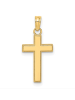 Jordans 10k Milgrain Egde Cross 18in Wheat Chain