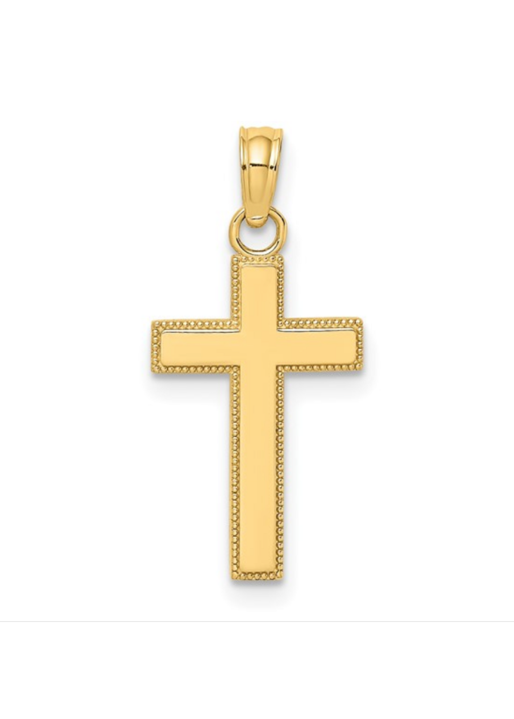 Jordans 10k Milgrain Egde Cross 18in Wheat Chain