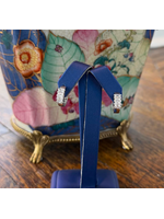 Jordans Sterling and Emerald Cut CZ Mini Hoop