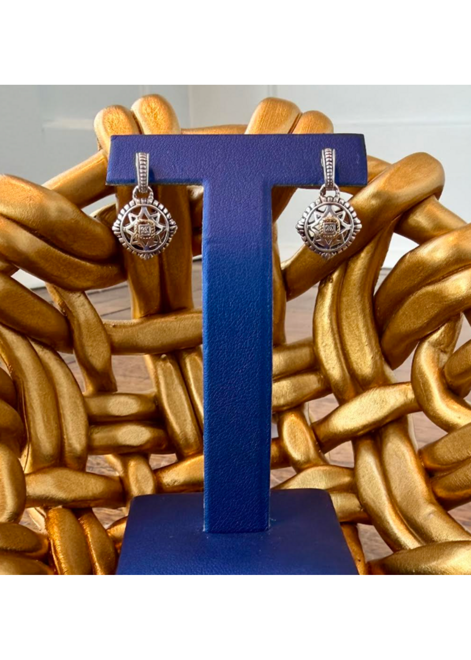 Jordans Two Tone Stary Night Diamond Earring SS