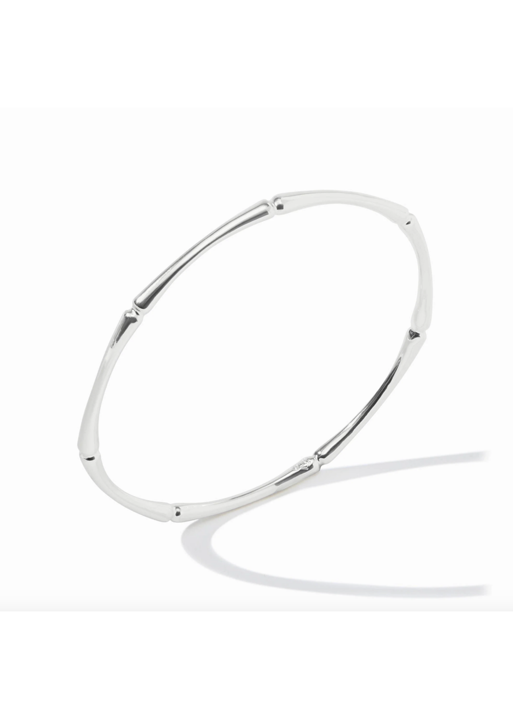 Julie Vos Bamboo Bangle - Lg - Silver