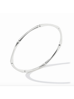Julie Vos Bamboo Bangle - Med - Silver