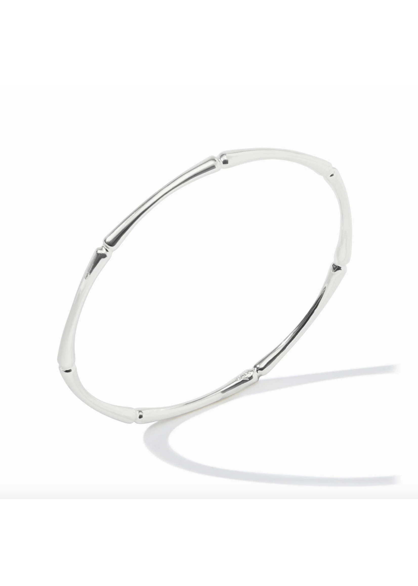 Julie Vos Bamboo Bangle - Med - Silver
