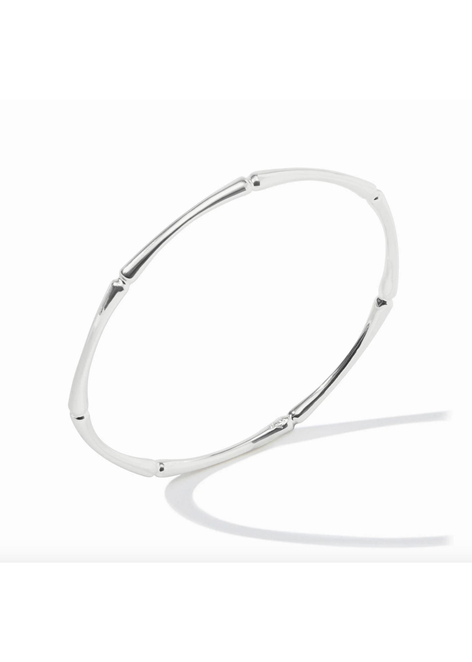 Julie Vos Bamboo Bangle - Small - Silver