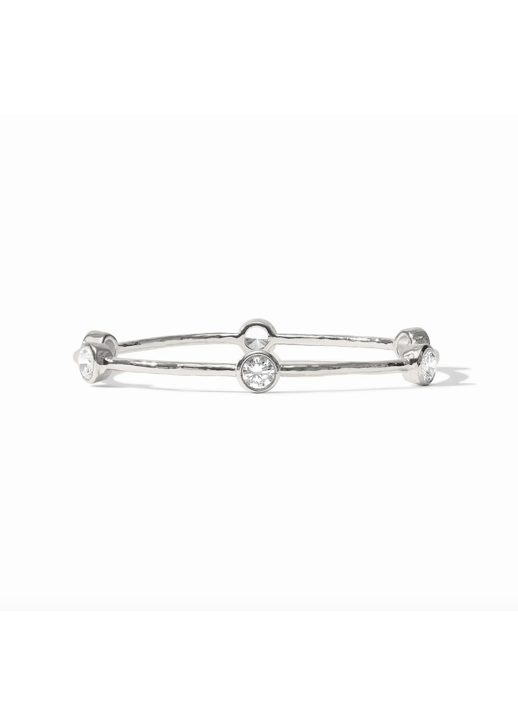 Julie Vos Milano Bangle - CZ - Silver Medium