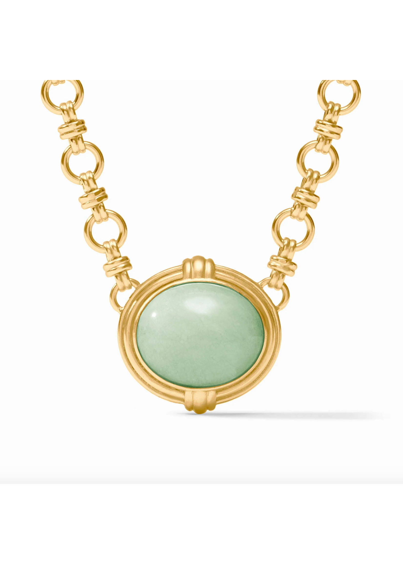 Julie Vos Portofino Demi Necklace - Aqua Jade