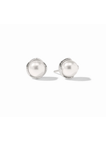 Julie Vos Penelope Stud Pearl Md - Silver