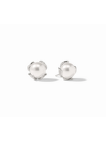 Julie Vos Penelope Stud Pearl Sm - Silver