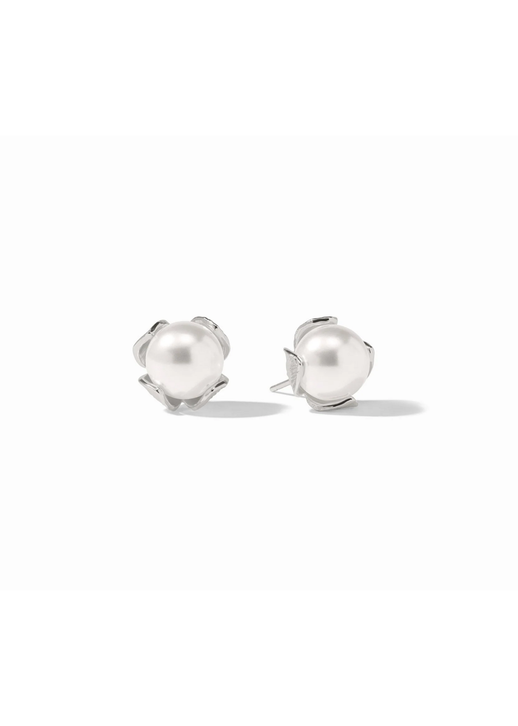 Julie Vos Penelope Stud Pearl Sm - Silver