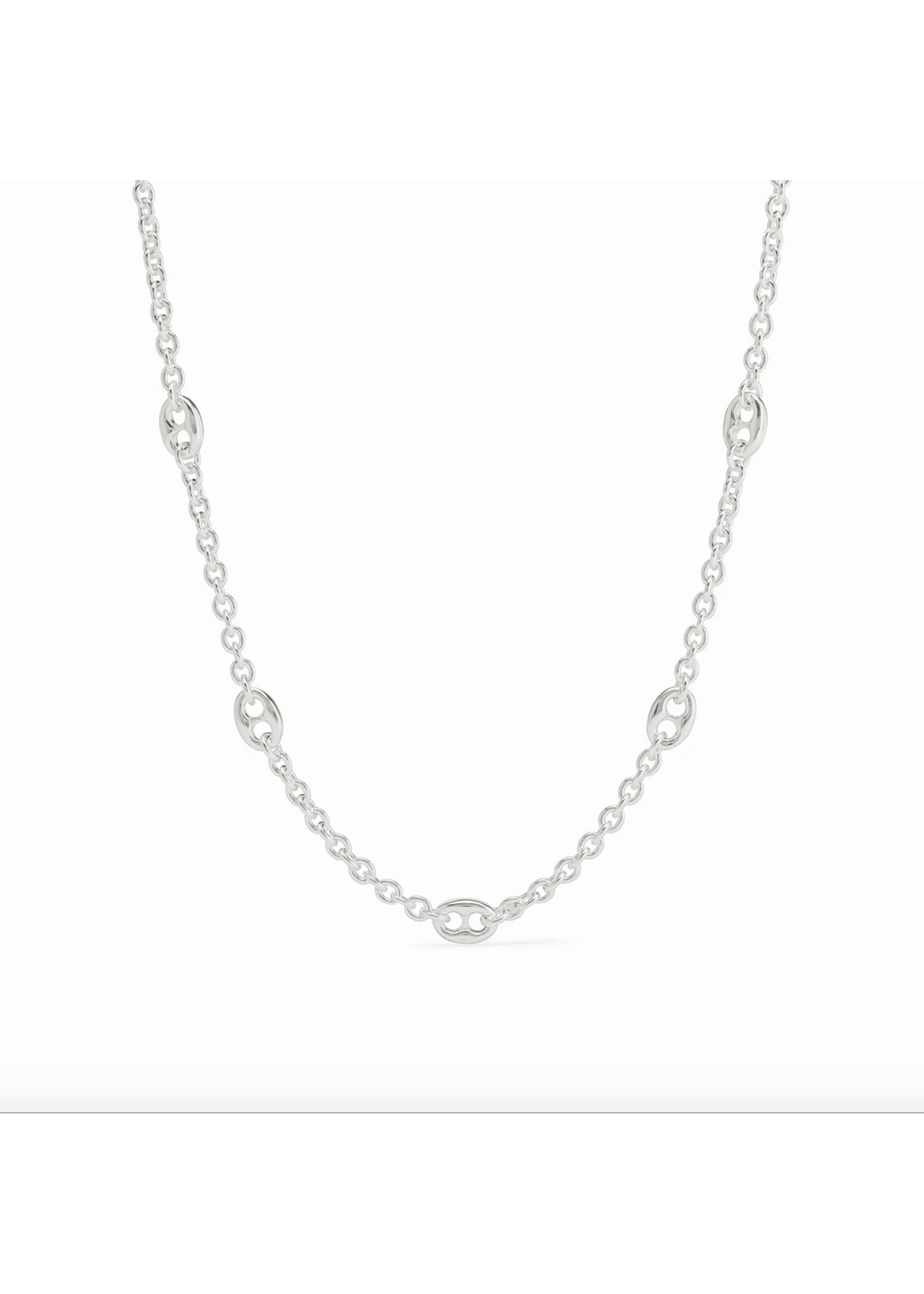 Julie Vos Laguna Delicate Station Necklace - Silver