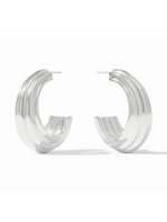 Julie Vos Portofino Statement Hoop - Lg - Silver
