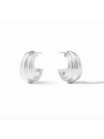 Julie Vos Portofino Statement Hoop - Sm - Silver