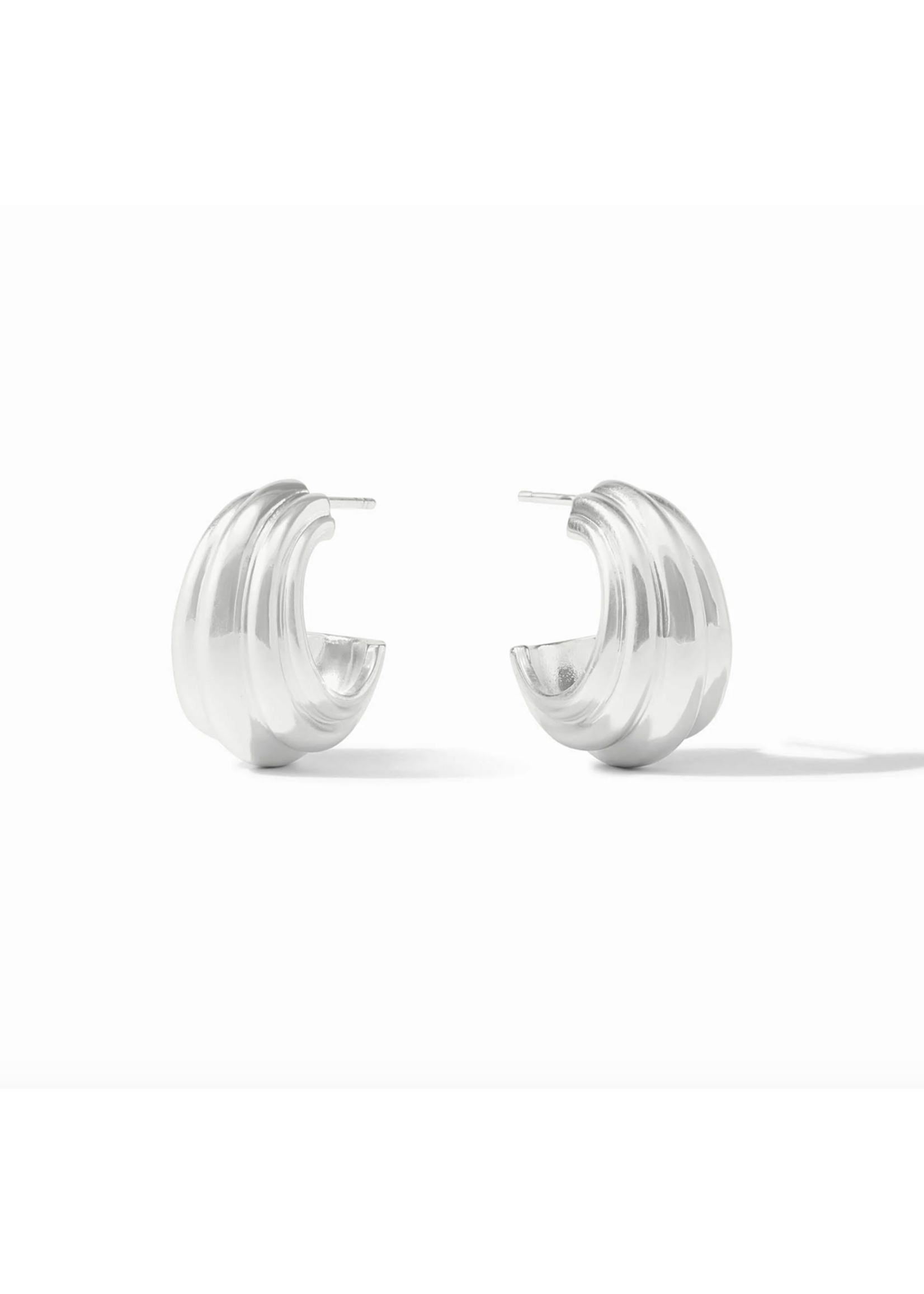 Julie Vos Portofino Statement Hoop - Sm - Silver