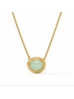 Julie Vos Portofino Solitiare Necklace - Aqua Jade