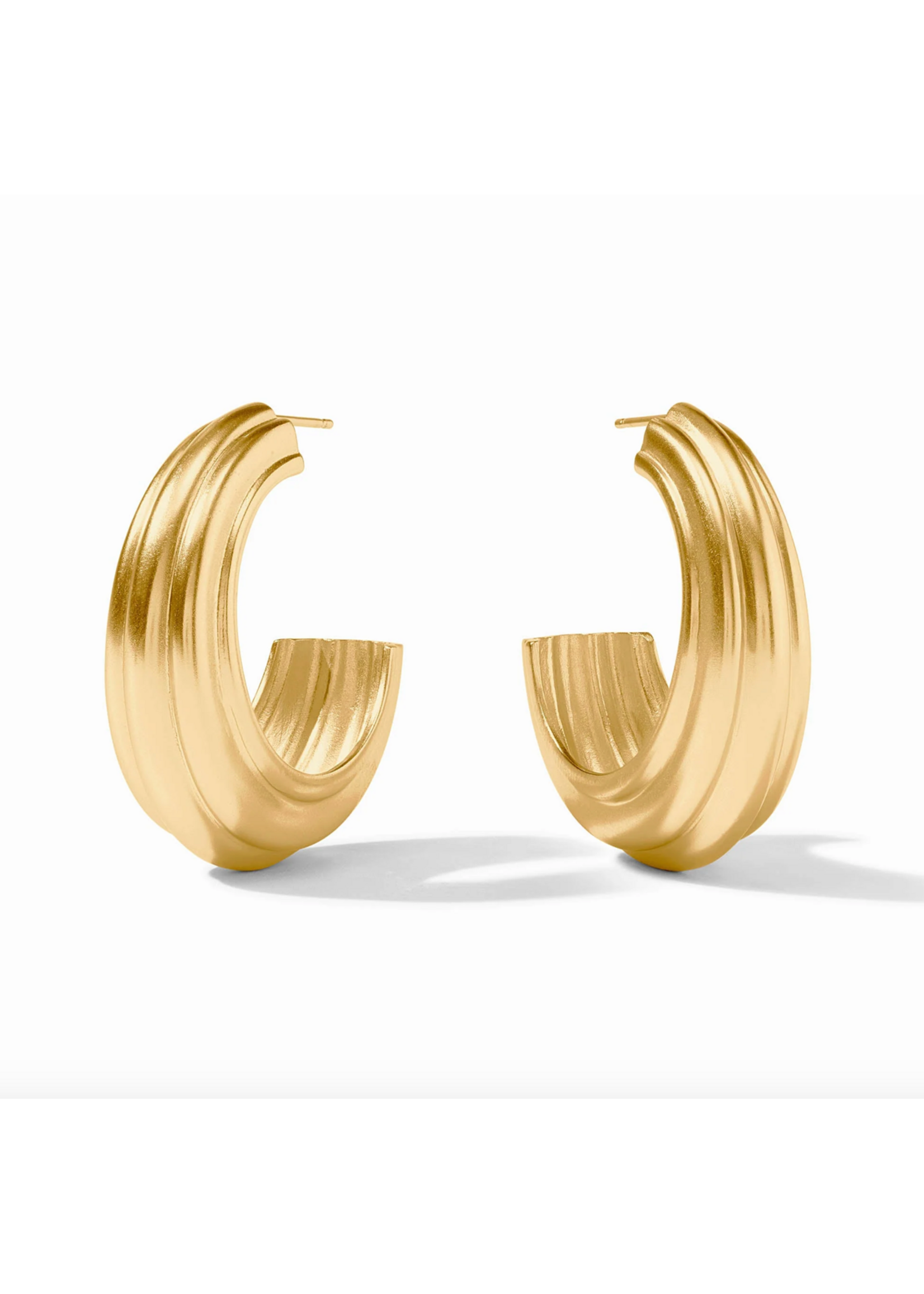 Julie Vos Portofino Statement Hoop - Lg - Gold