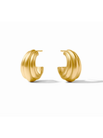 Julie Vos Portofino Statement Hoop - Sm - Gold