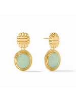 Julie Vos Portofino Stone Earring - Aqua Jade