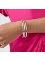Julie Vos Crescent Bangle - Lg - Silver