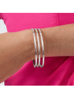 Julie Vos Crescent Bangle - Med - Silver