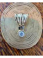 Jordans 14k CZ Slide Pendant